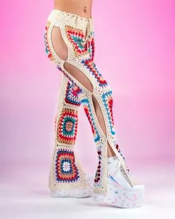 Desert Chill Crochet 2pc Pants Set -Rave Wonderland Shop Rave 04 06 194