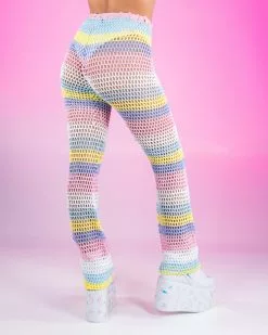 Pastel Paradise 2pc Crochet Pant Set -Rave Wonderland Shop Rave 04 06 200