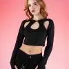 Rebel Cutout Crop Top -Rave Wonderland Shop Rave 04 06 64