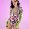 CHESHIRE CAT HIGH CUT BODYSUIT -Rave Wonderland Shop Rave wonderland products 035