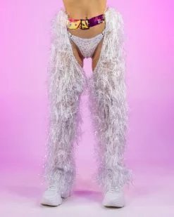 Roma Funkmaster Faux Fur Chaps W/ Belt -Rave Wonderland Shop SadswimxRWECOMM06.23.23 121