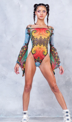 Badinka Espira Bell Sleeve Mesh Bodysuit 11 Badinka Espira Bell Sleeve Mesh Bodysuit -Rave Wonderland Shop Screenshot 652