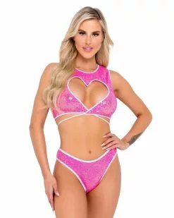 Roma Pink Sugar Nova Heart Cutout Top -Rave Wonderland Shop ezgif 1 a8509ec551