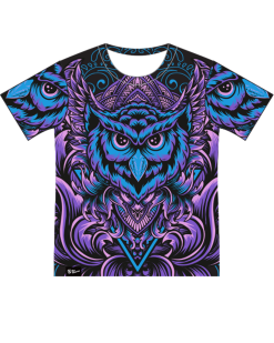 Purple Night Owl Tee -Rave Wonderland Shop purple1