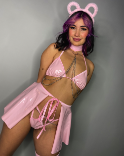 Sugar Baby Pink Wrap Around Skirt